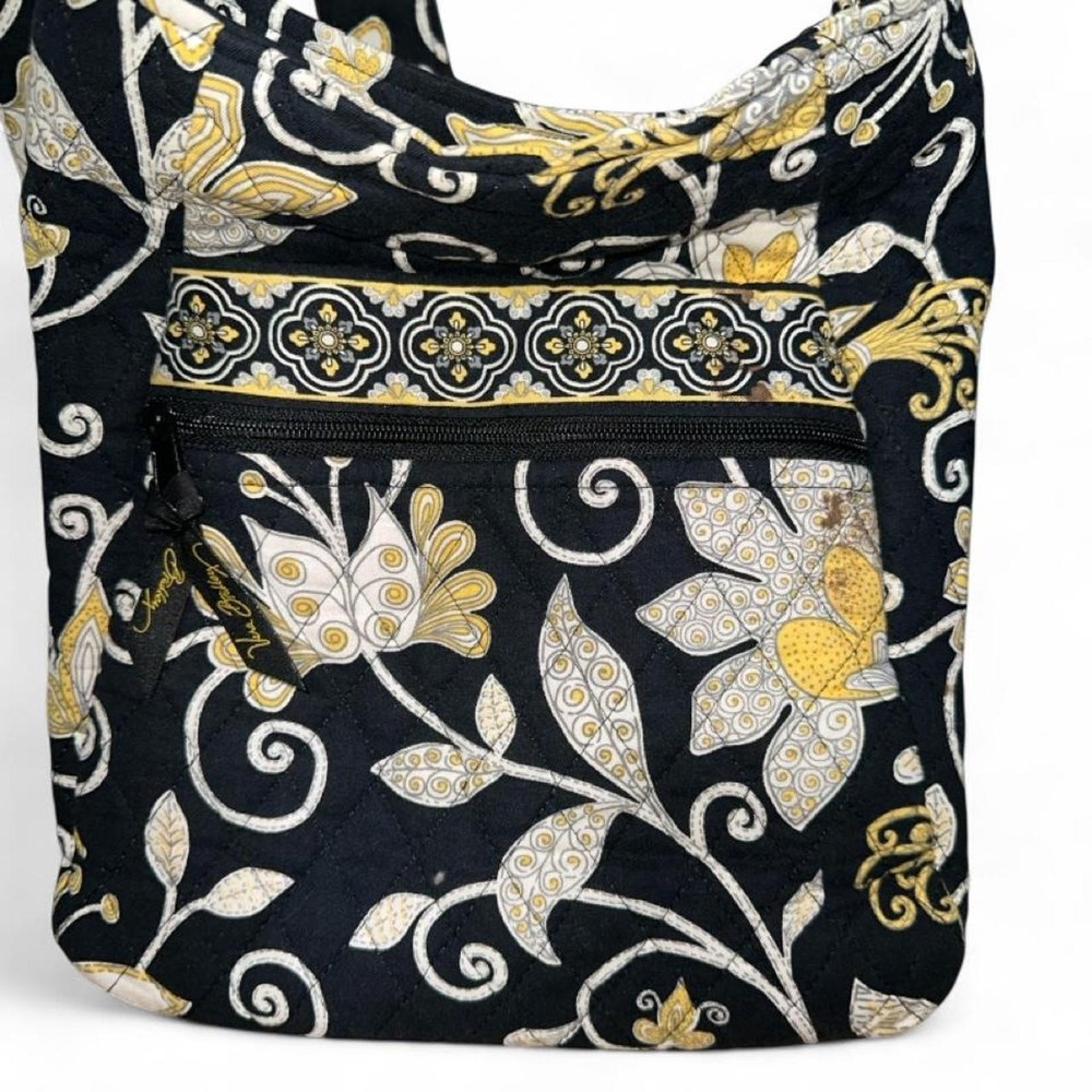vintage, retired Vera Bradley Hipster‎ Crossbody Bag in the iconic "Yellow Bird"